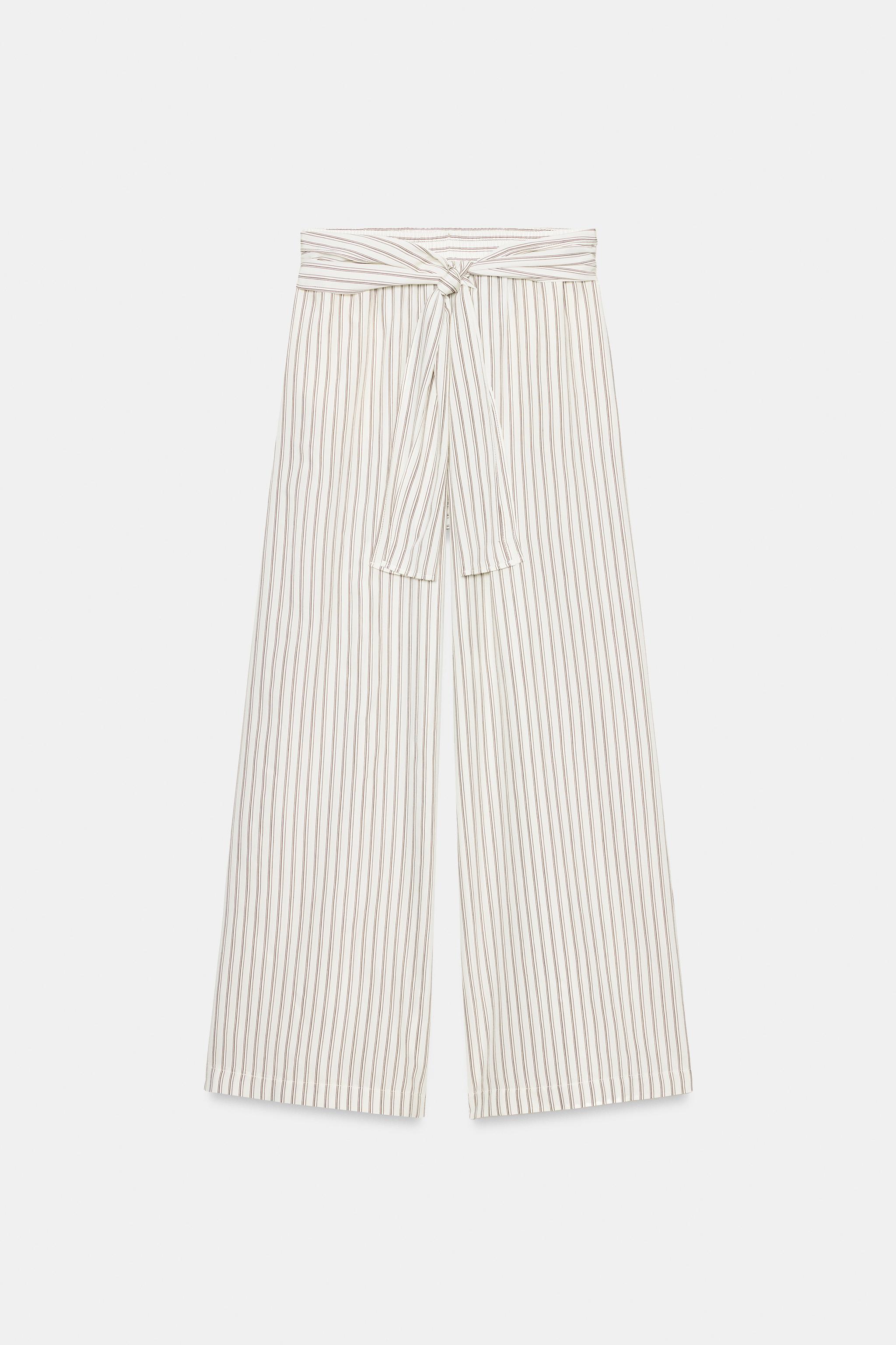 WIDE LEG SCARF PRINT PANTS
